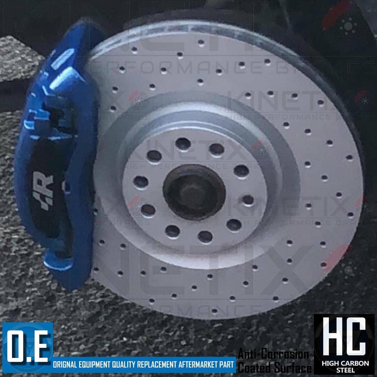 FOR SEAT LEON CUPRA K1 CROSS DRILLED PERFORMANCE FRONT BRAKE DISCS PADS 345mm