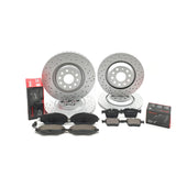 FOR VW TIGUAN 2.0 Bi-TDI SCR 240 DRILLED FRONT REAR BRAKE DISCS BREMBO PADS