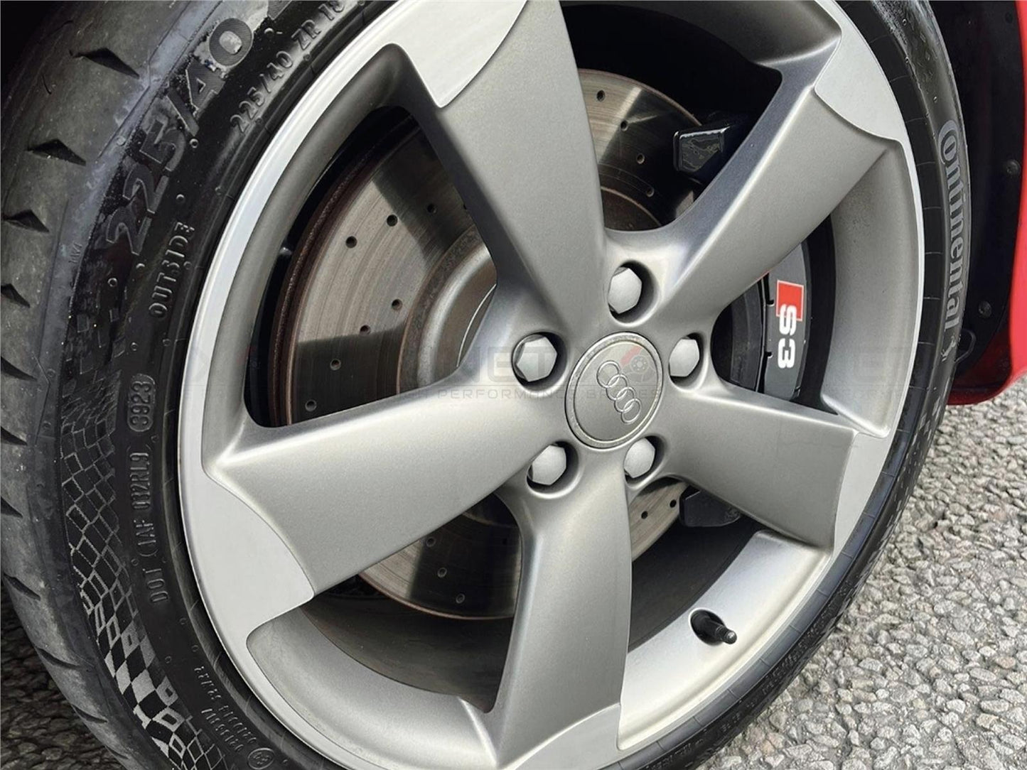FOR VW GOLF R MK6 DRILLED FRONT BRAKE DISCS PERFORMANCE CERAMIC PADS 345mm