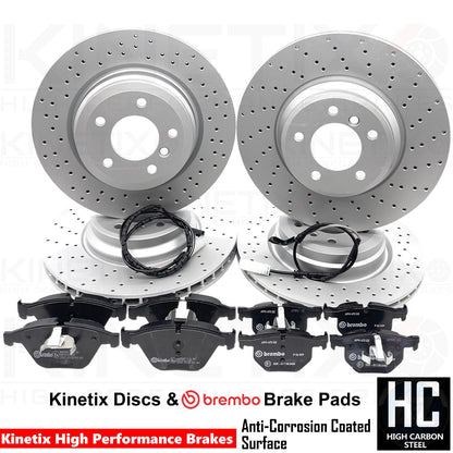 FITS BMW 330d 335d 330i 335i E90 E91 E92 E93 FRONT REAR BRAKE DISCS BREMBO PADS