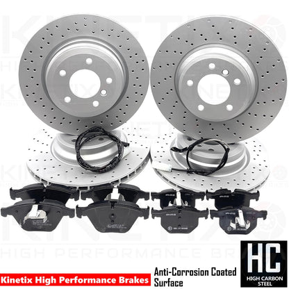 FOR BMW 330d 335d 330i 335i E90 E91 E92 E93 FRONT REAR BRAKE DISCS PADS 348/336