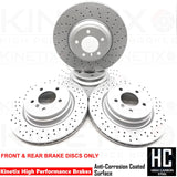 FITS BMW 330d 335d 330i 335i DRILLED FRONT REAR BRAKE DISCS PADS 348mm 336mm