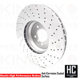 348mm FRONT DRILLED DISCS BREMBO PADS SENSOR FOR BMW 330i 330d E90 E91 E92 E93