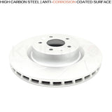FOR MEGANE SPORT RS250 RS265 RS275 GROOVED FRONT BRAKE DISCS CERAMIC PADS 340mm