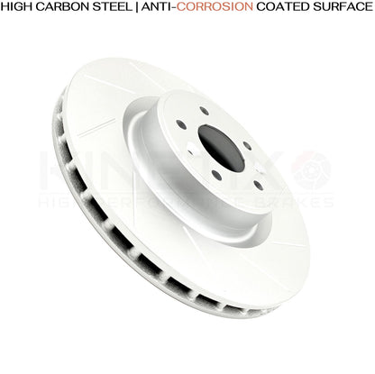 FOR RENAULT MEGANE RS SPORT RS250 FRONT CROSS GROOVED PERFORMANCE BRAKE DISCS