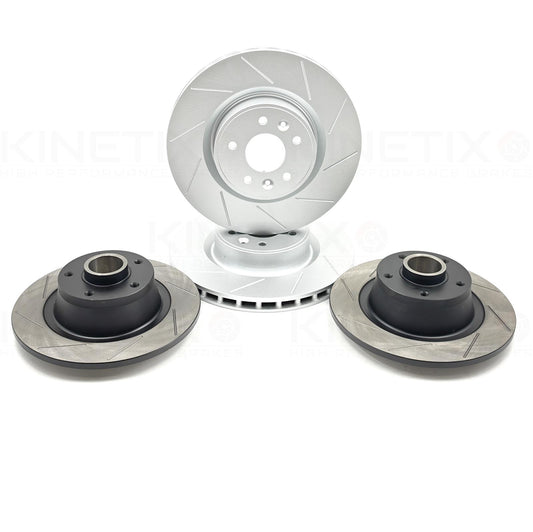 FOR RENAULT MEGANE SPORT 3 RS RS250 RS265 RS275 FRONT REAR GROOVED BRAKE DISCS
