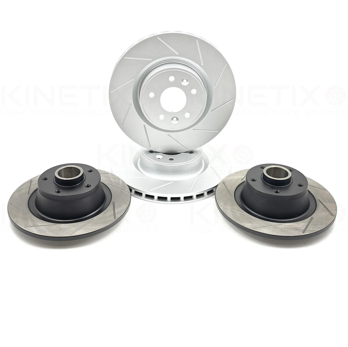 FOR RENAULT MEGANE SPORT RS265 FRONT REAR GROOVED BRAKE DISCS BREMBO PADS FR RR
