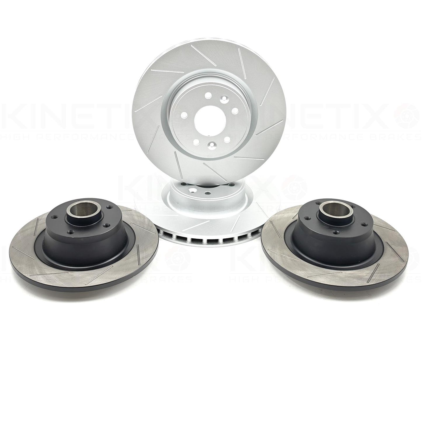 FOR RENAULT MEGANE SPORT RS275 FRONT REAR GROOVED BRAKE DISCS BREMBO PADS FR RR