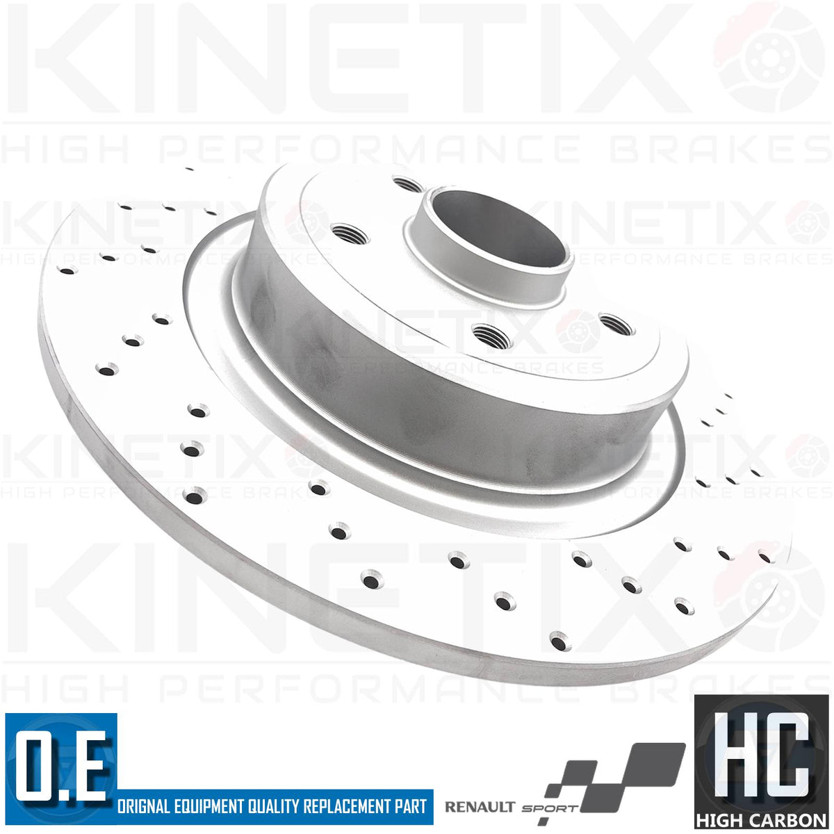 FOR RENAULT MEGANE SPORT 225 FRONT REAR DRILLED BRAKE DISCS BREMBO PADS BEARING