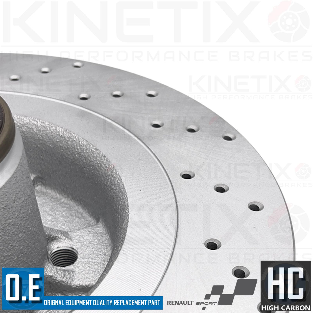 FOR RENAULT MEGANE SPORT 225 FRONT REAR DRILLED BRAKE DISCS BREMBO PADS BEARING
