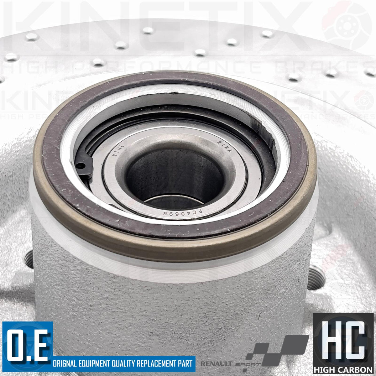 FOR MEGANE SPORT 230 225 R26 REAR DRILLED PERFORMANCE BRAKE DISCS 300mm COMPLETE