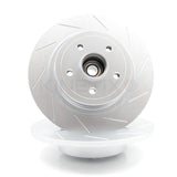 FOR RENAULT MEGANE SPORT RS225 CUP MK2 DRILLED REAR BRAKE DISCS PAIR 300mm