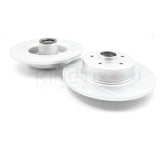 FOR RENAULT MEGANE 2.0 SPORT CUP 225 GROOVED FRONT REAR BRAKE DISCS BEARING