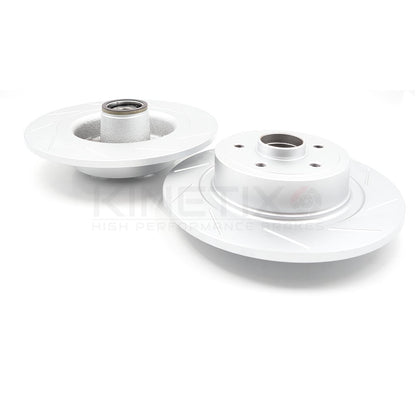 FOR RENAULT MEGANE SPORT RS225 REAR BRAKE DISCS BREMBO PADS ABS BEARING