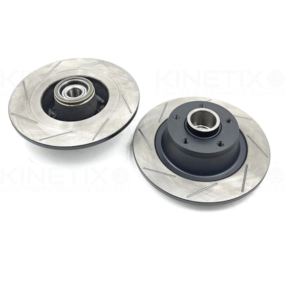 FOR RENAULT MEGANE SPORT RS265 FRONT REAR GROOVED BRAKE DISCS BREMBO PADS FR RR