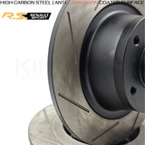 FOR RENAULT MEGANE SPORT RS275 FRONT REAR GROOVED BRAKE DISCS BREMBO PADS FR RR