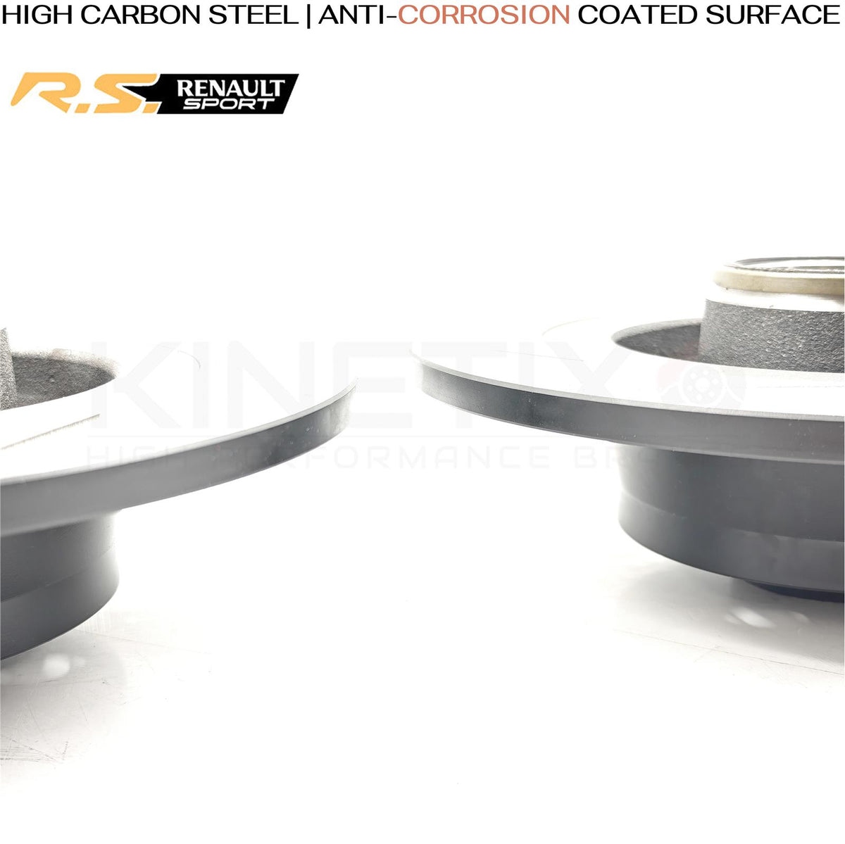 FOR RENAULT MEGANE SPORT RS265 FRONT REAR GROOVED BRAKE DISCS BREMBO PADS FR RR