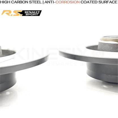 FOR RENAULT MEGANE SPORT RS265 FRONT REAR GROOVED BRAKE DISCS BREMBO PADS FR RR