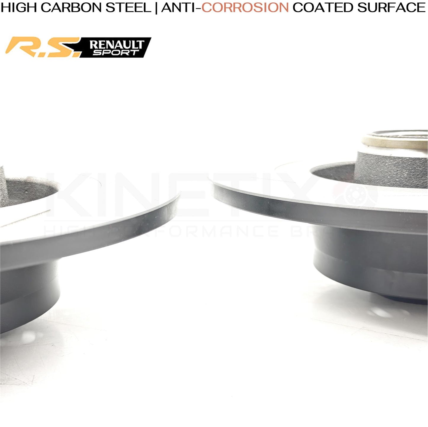 FOR RENAULT MEGANE SPORT RS265 FRONT REAR GROOVED BRAKE DISCS BREMBO PADS FR RR