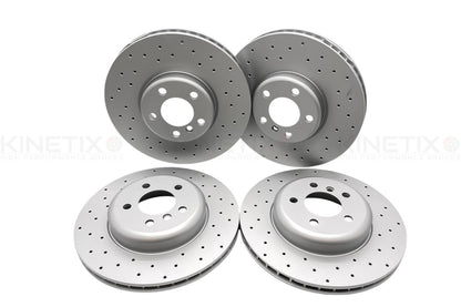FOR BMW 740Ld 740Li F01 F02 F03 F04 M SPORT DRILLED FRONT REAR BRAKE DISCS FR/RR
