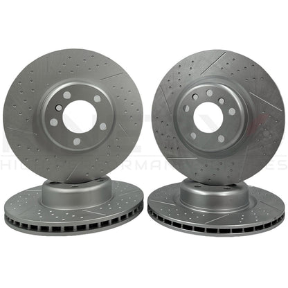 FOR BMW F33 425d M SPORT FRONT REAR BRAKE DISCS TEXTAR PADS SENSORS 340mm 345mm