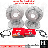 FOR BMW 425d F32 F33 F36 M SPORT DRILLED FRONT REAR BRAKE DISCS MINTEX PADS