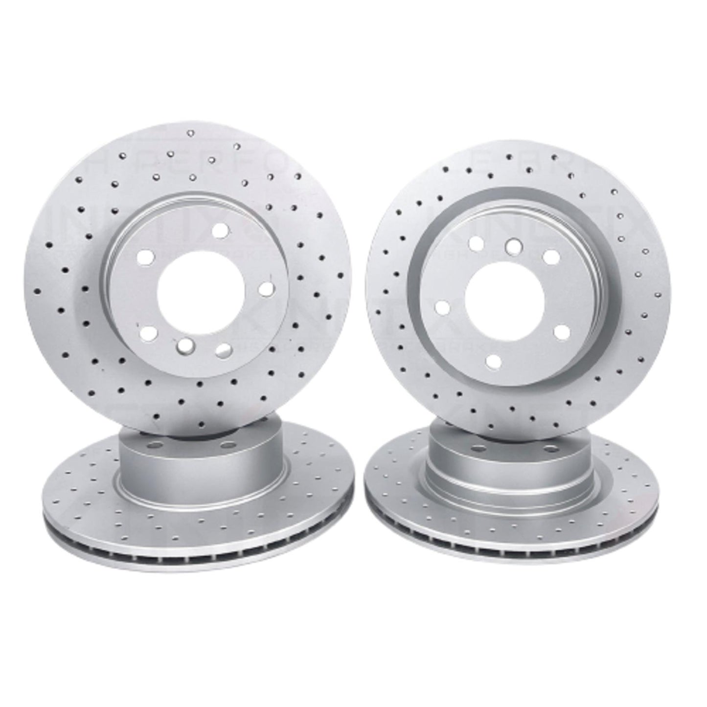 FOR BMW 425d F32 F33 F36 M SPORT DRILLED FRONT REAR BRAKE DISCS BREMBO PADS