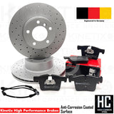 FOR BMW 428i Gran Coupe F36 M SPORT DRILLED FRONT BRAKE DISCS BREMBO PADS 312mm