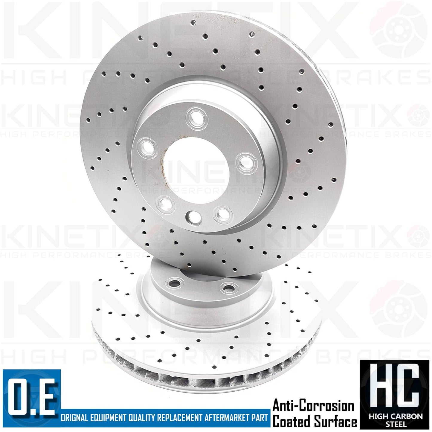 FOR VW TOUAREG 4.2 V8 FSI 06-10 DRILLED FRONT REAR BRAKE DISCS PADS WEAR SENSORS