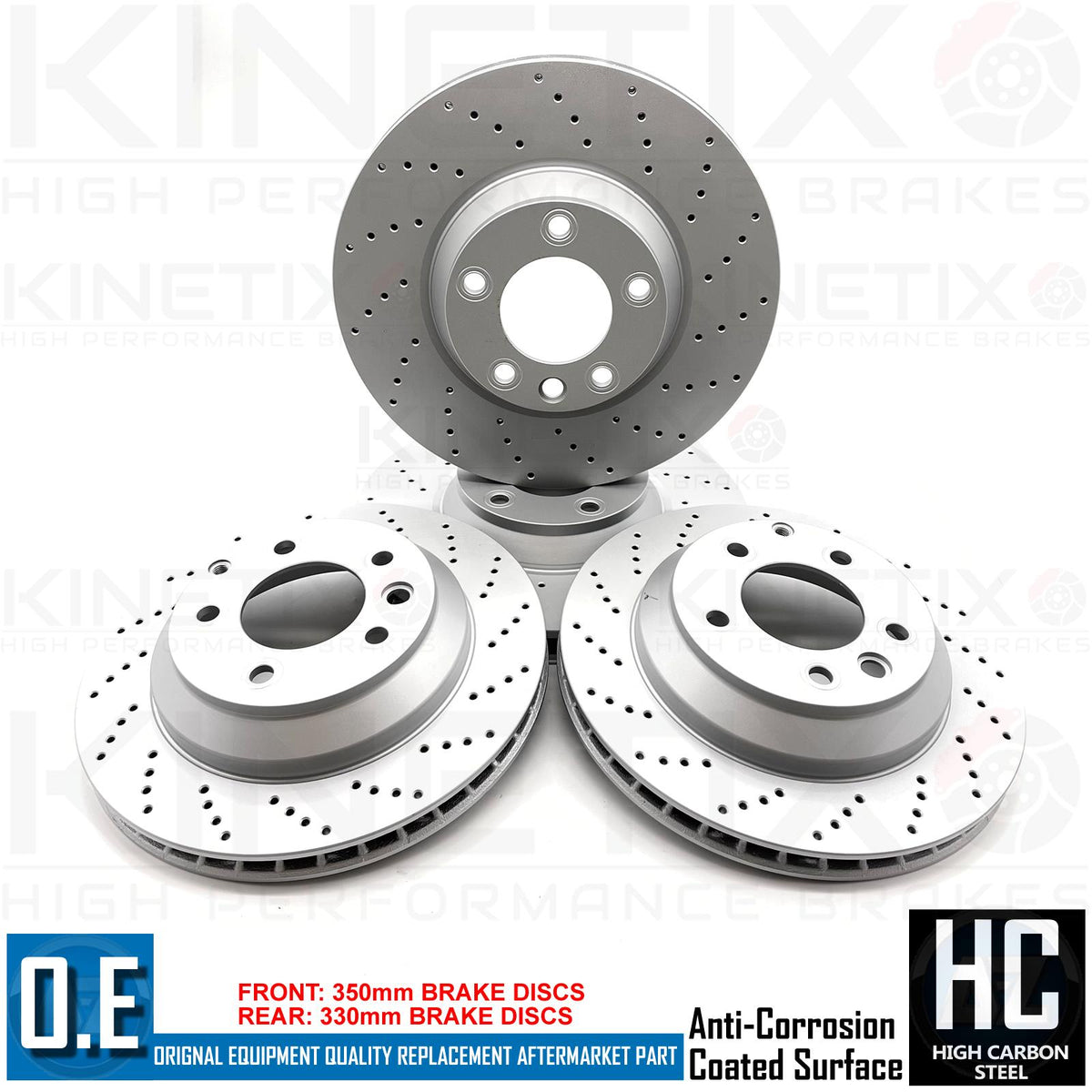 FOR PORSCHE CAYENNE 3.2 2003-2007 DRILLED FRONT REAR BRAKE DISCS PADS & WIRES