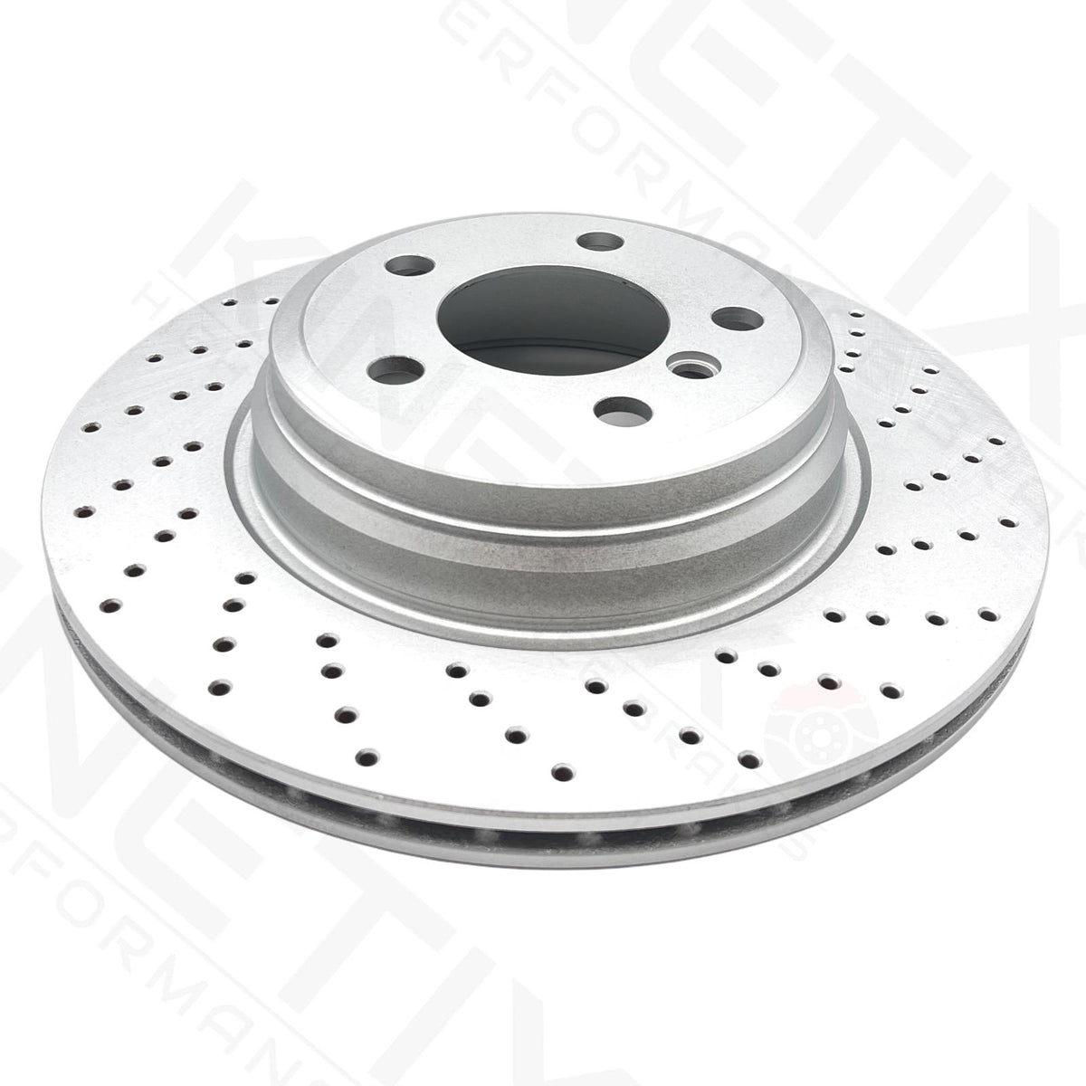 FOR BMW 335d F30 F31 M SPORT COATED CROSS DRILLED REAR BRAKE DISCS PAIR 330mm