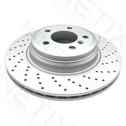 FOR BMW 335d F30 F31 M SPORT DRILLED REAR BRAKE DISCS MINTEX PADS WIRE 330mm