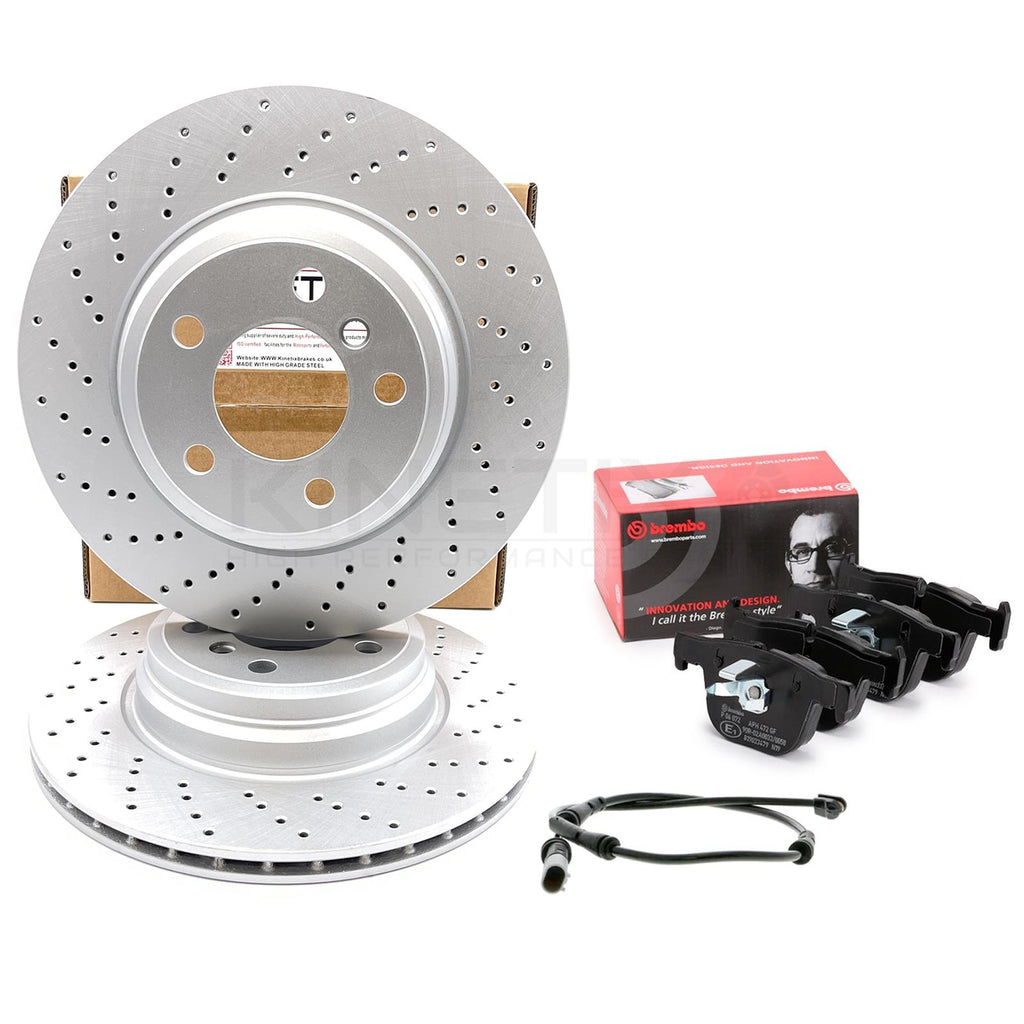 FOR BMW 330d 335d 335i 340i F30 F31 F34 REAR BRAKE DISCS TEXTAR PADS 330mm