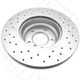 FOR BMW 3 SERIES 325i M SPORT FRONT DRILLED BRAKE DISCS BREMBO PADS WIRE 330mm