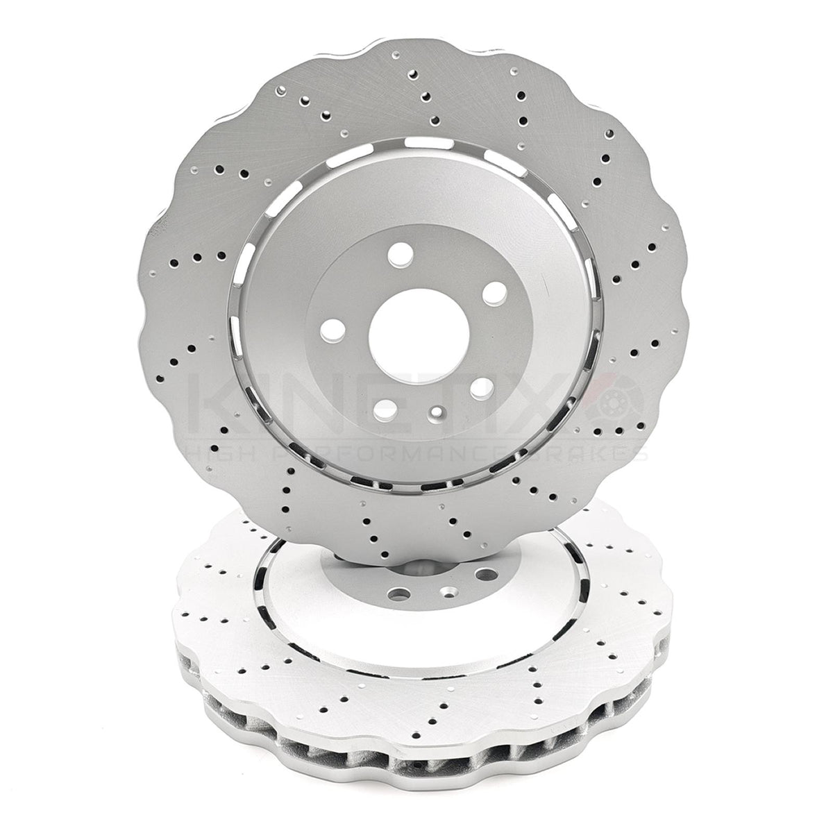 FOR AUDI RSQ3 RS Q3 (2013-2018) CROSS DRILLED WAVEY FRONT BRAKE DISCS PADS 365mm