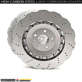 FOR AUDI RSQ3 RS Q3 (2013-2018) CROSS DRILLED WAVEY FRONT BRAKE DISCS PADS 365mm