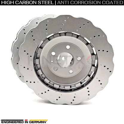AUDI RSQ3 RS Q3 (2013-2018) DRILLED FRONT REAR BRAKE DISCS PADS 365mm 310mm