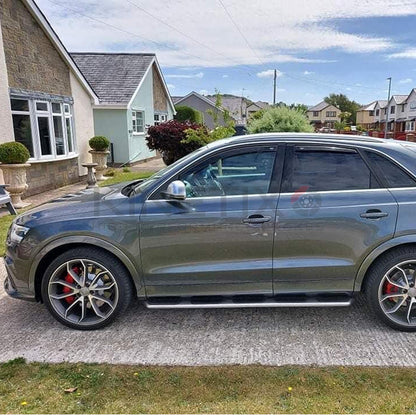 AUDI RSQ3 RS Q3 (2013-2018) CROSS DRILLED WAVEY FRONT BRAKE DISCS PADS 365mm