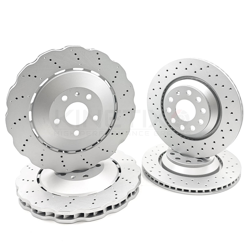 FOR AUDI RSQ3 RS Q3 (2013-2018) CROSS DRILLED FRONT REAR BRAKE DISCS 365mm 310mm