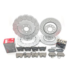 FOR AUDI RSQ3 RS Q3 (2013-2018) CROSS DRILLED FRONT REAR BRAKE DISCS BREMBO PADS
