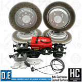 FOR BMW M3 E46 FRONT REAR DRILLED PERFORMANCE BRAKE DISCS MINTEX PADS SENSORS