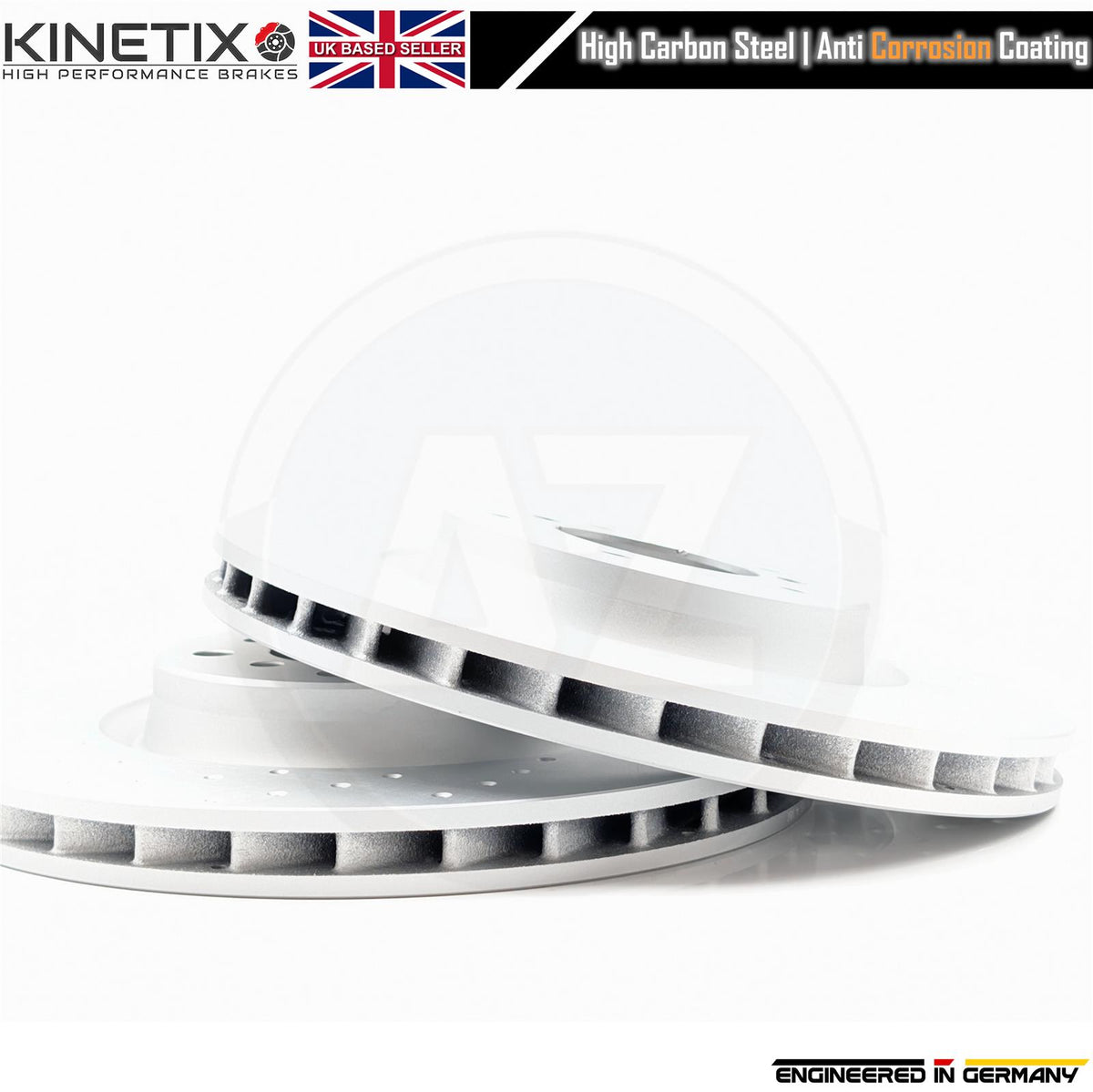 FOR BMW M3 E46 (2000-06) CROSS DRILLED FRONT LEFT RIGHT BRAKE DISCS 325mm X 28mm