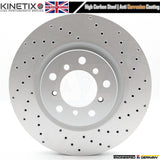 FOR BMW M3 E46 FRONT LEFT RIGHT DRILLED PERFORMANCE BRAKE DISCS SET 325mm COATED