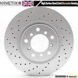 FOR BMW M3 E46 (2000-06) CROSS DRILLED FRONT LEFT RIGHT BRAKE DISCS 325mm X 28mm