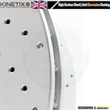 FOR BMW M3 E46 KINETIX FRONT PERFORMANCE DRILLED BRAKE DISCS PAIR 325mm