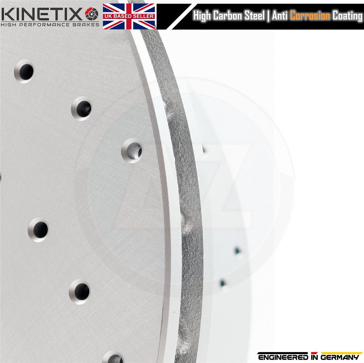 FOR BMW M3 E46 FRONT LEFT RIGHT DRILLED PERFORMANCE BRAKE DISCS SET 325mm COATED