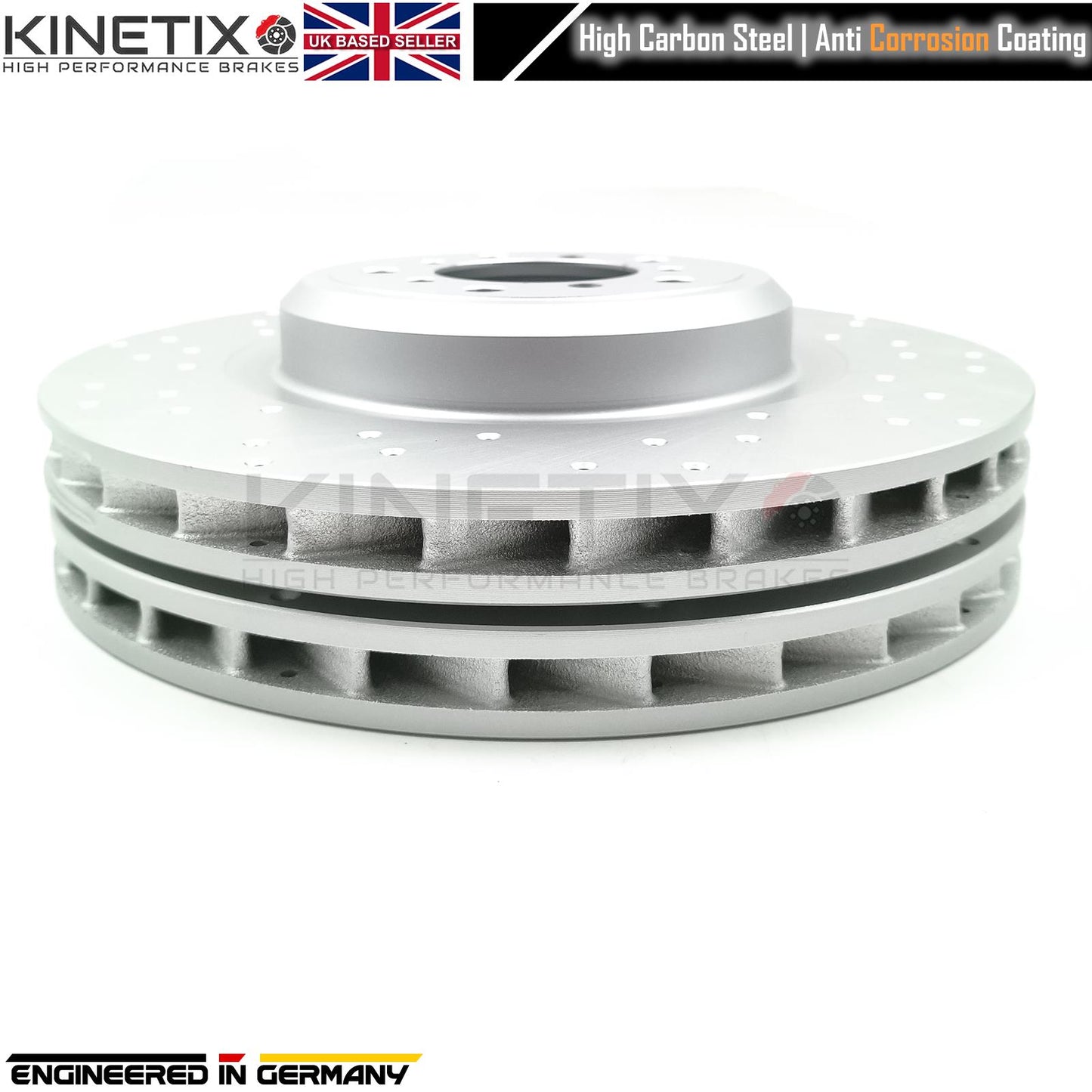 FOR BMW M3 E92 FRONT LEFT RIGHT DRILLED BRAKE DISCS SET 34112283801/34112283802