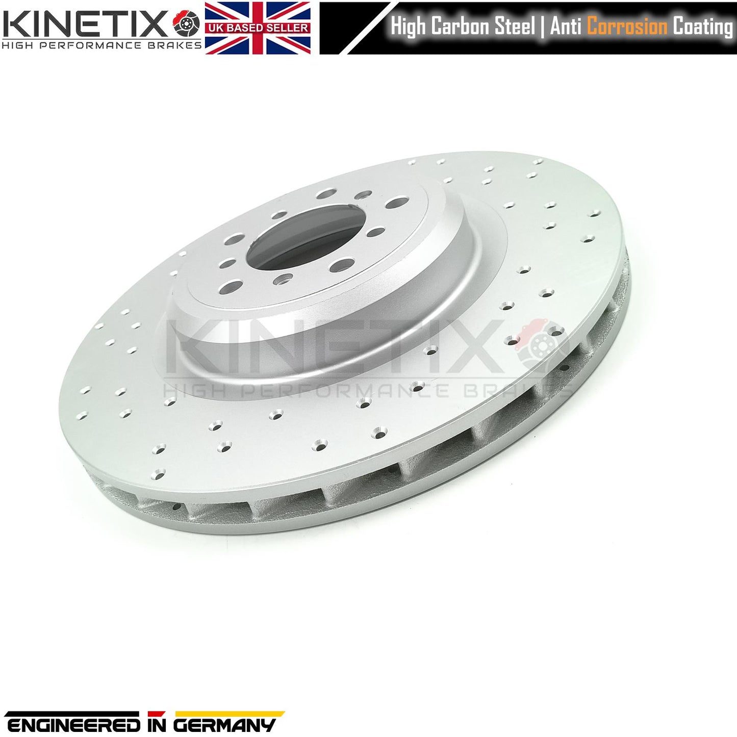 FOR BMW M3 E92 FRONT LEFT RIGHT DRILLED BRAKE DISCS SET 34112283801/34112283802