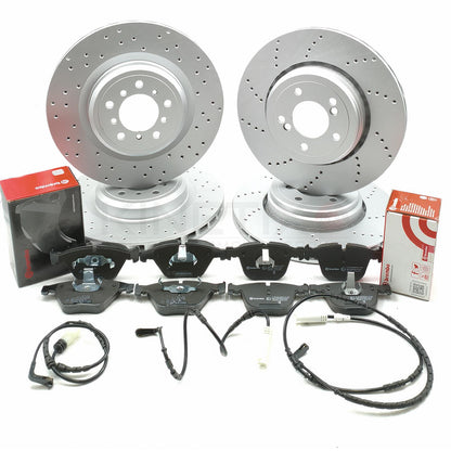 FOR BMW 1M M3 E82 E90 E92 E93 FRONT REAR BRAKE DISCS BREMBO PADS 360mm 350mm