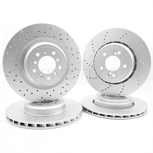 FOR BMW 1M M3 E82 E90 E92 E93 FRONT REAR LEFT RIGHT BRAKE DISCS SET 360mm 350mm